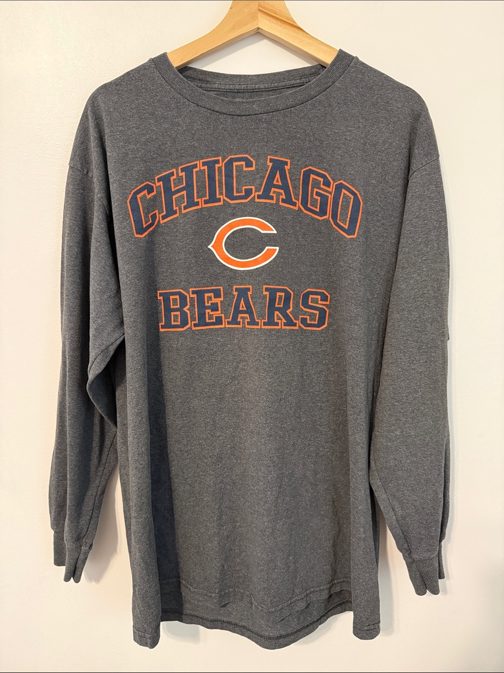 Chicago Bears Gray Long Sleeve Tee